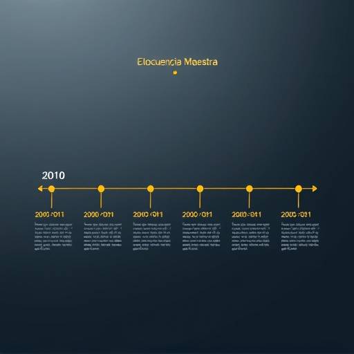 L√≠nea de tiempo que muestra la evoluci√≥n de Elocuencia Maestra desde su fundaci√≥n en 2010 hasta la actualidad.